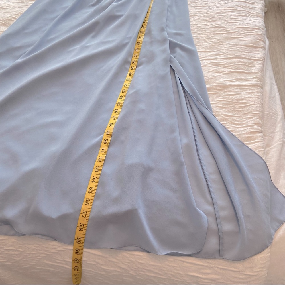 Blue Flutterback Dress - Picture 10 of 14